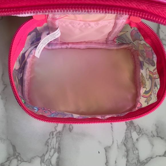 3/$45 ⭐️ Pink Iridescent Unicorn and Colourful Graphics Bag/Purse with handle - Picture 7 of 10